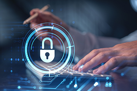 lock and keyboard image